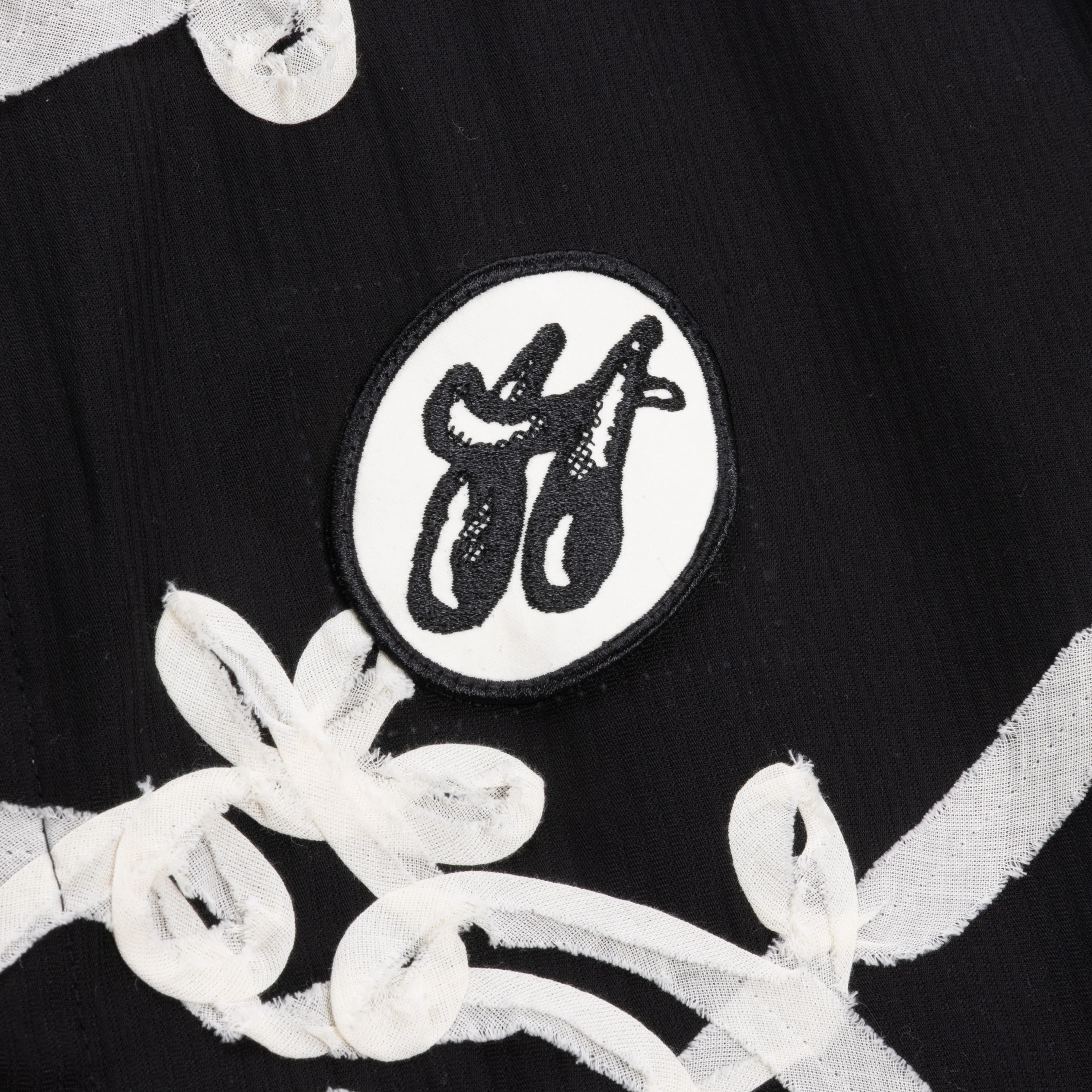 Floral Ribbon Button Up - Black - Image 4