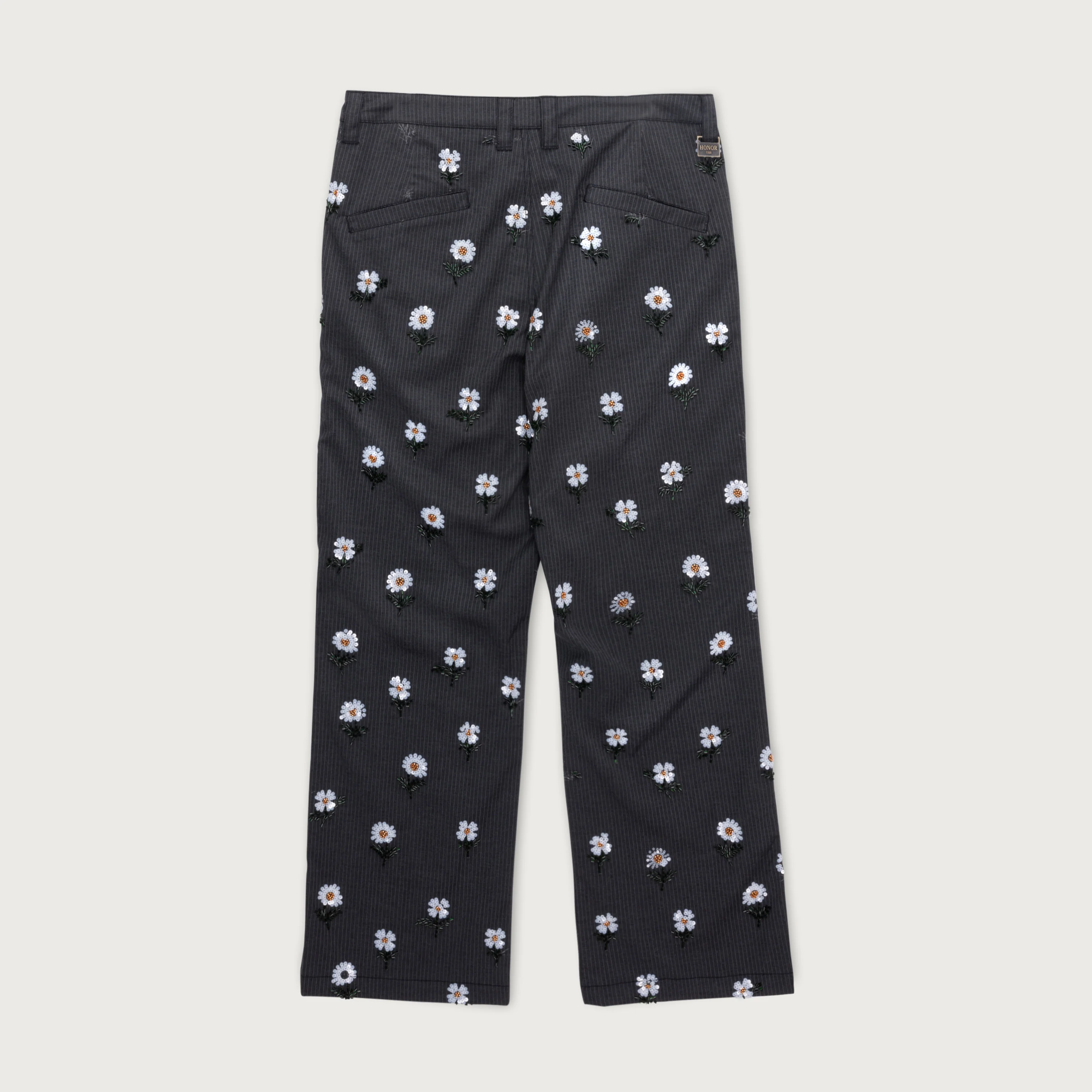 Flowers Beaded Pant - Black - Image 4