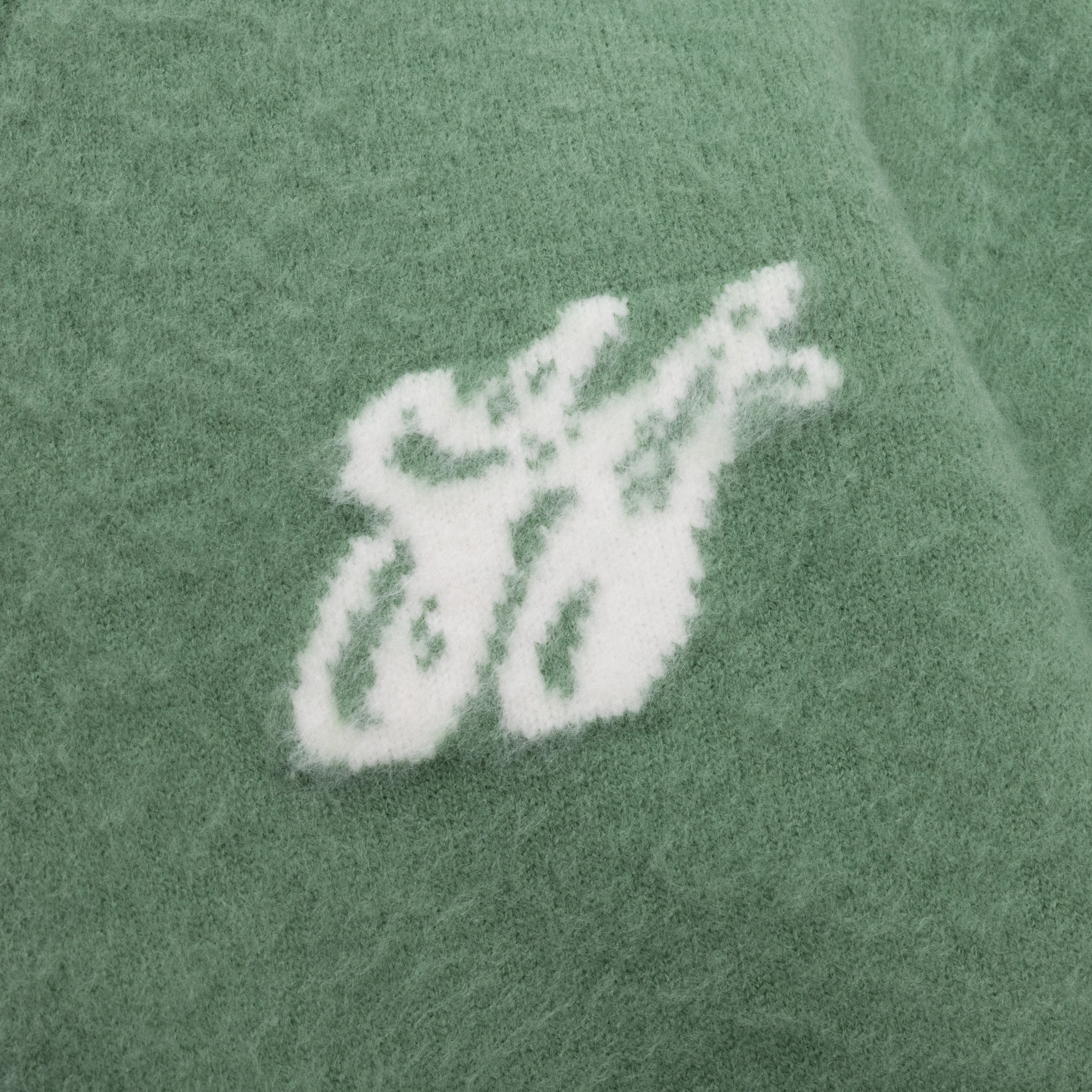 H Brushed Knit Cardigan - Mint - Image 4