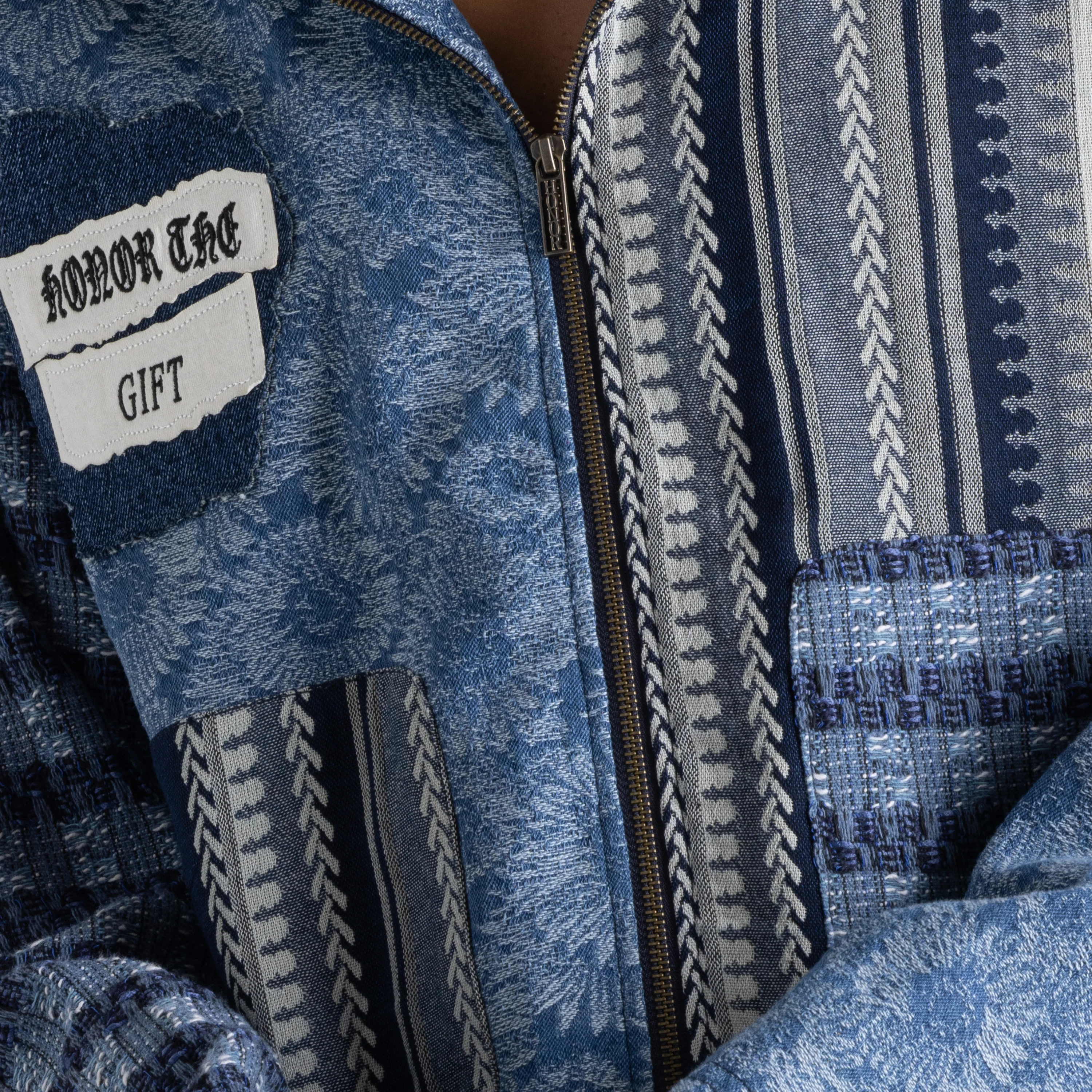 Indigo Tapestry Hoodie - Indigo - Image 4