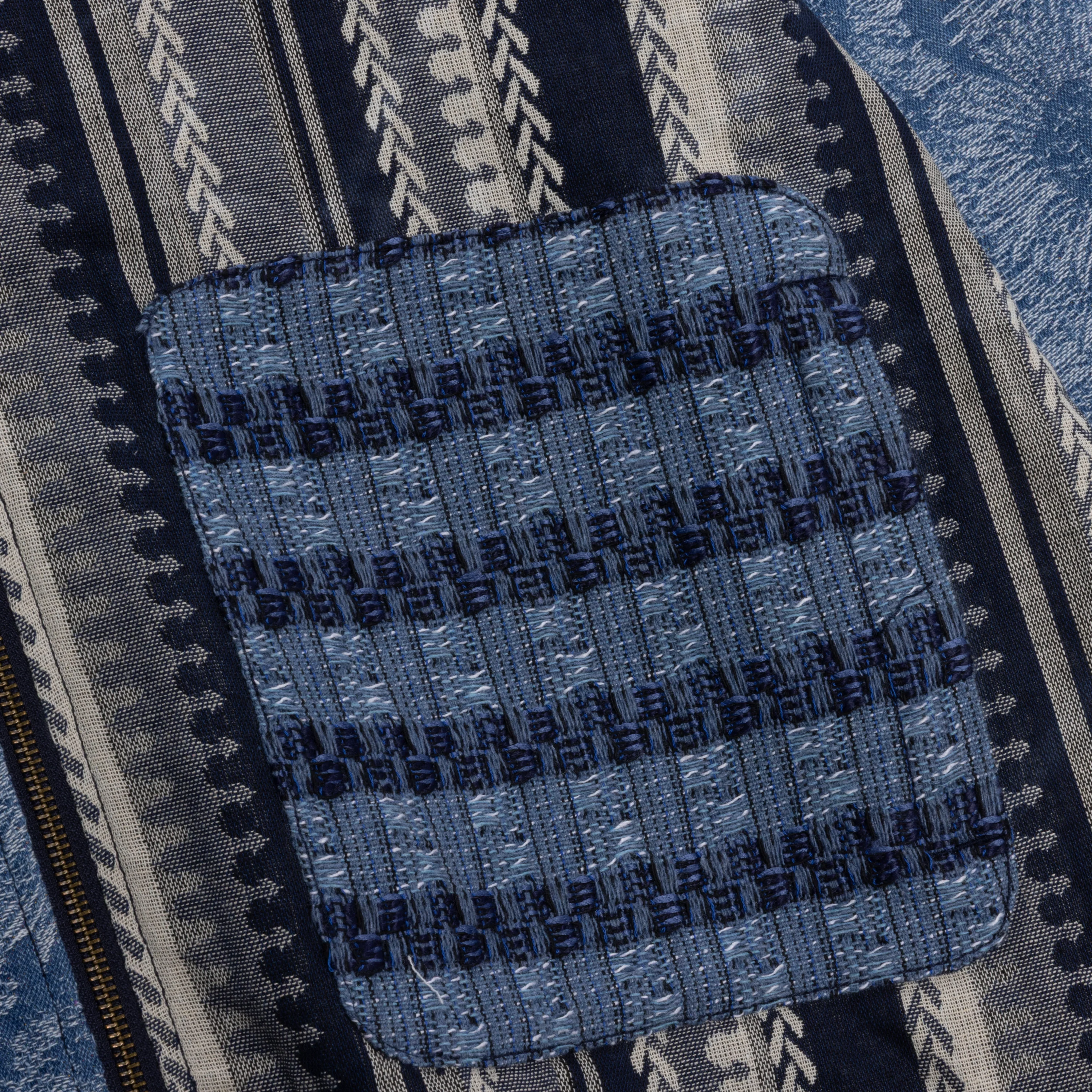 Indigo Tapestry Hoodie - Indigo - Image 5
