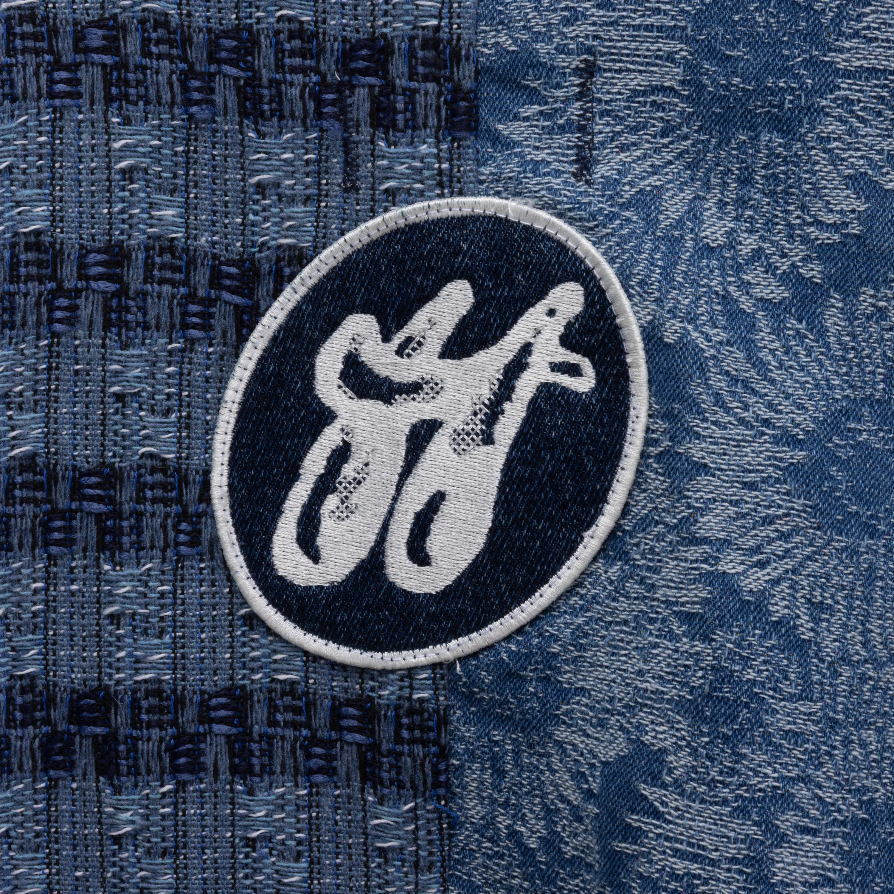 Indigo Tapestry Hoodie - Indigo - Image 7