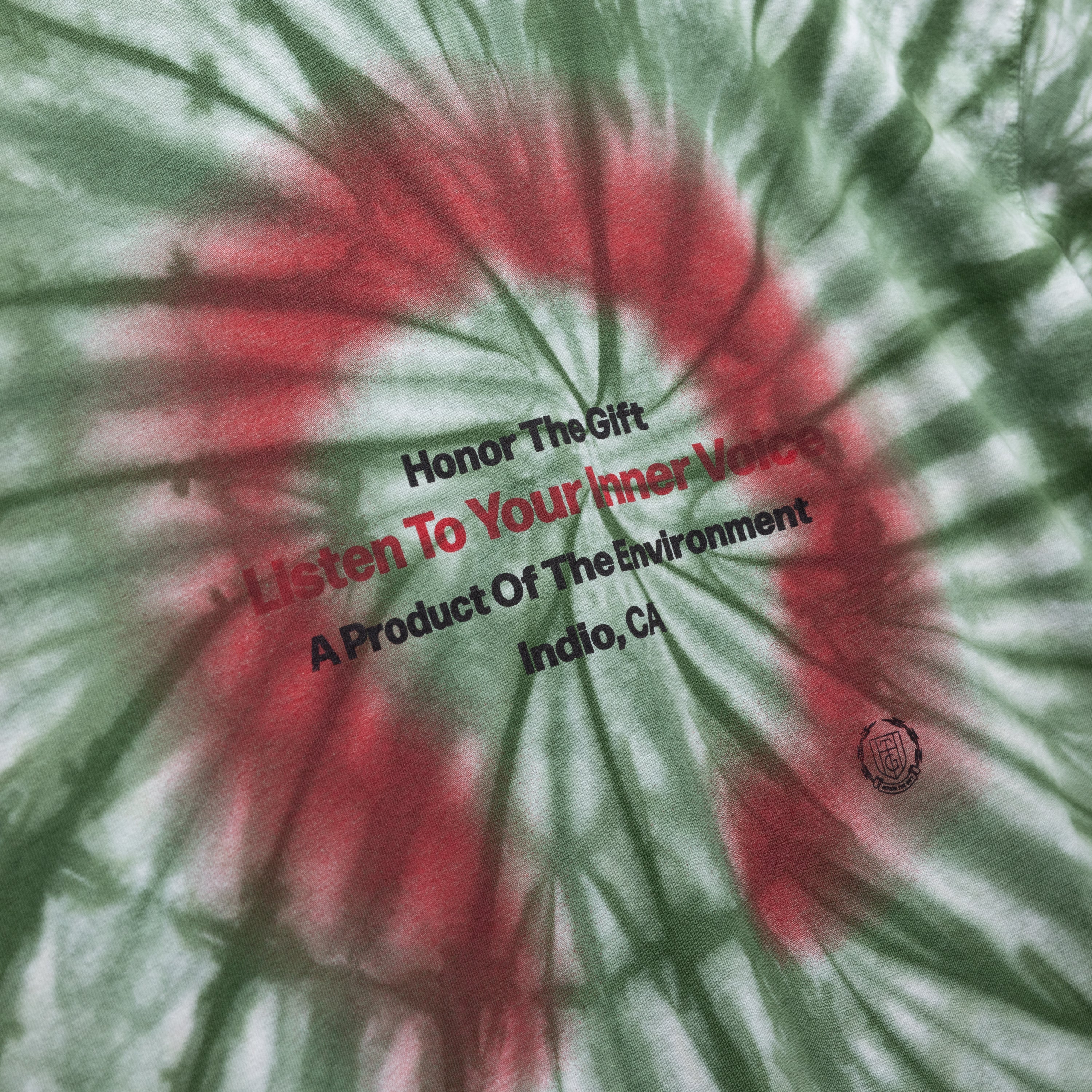 Inner Voice Tee - Green Tie Die - Image 3