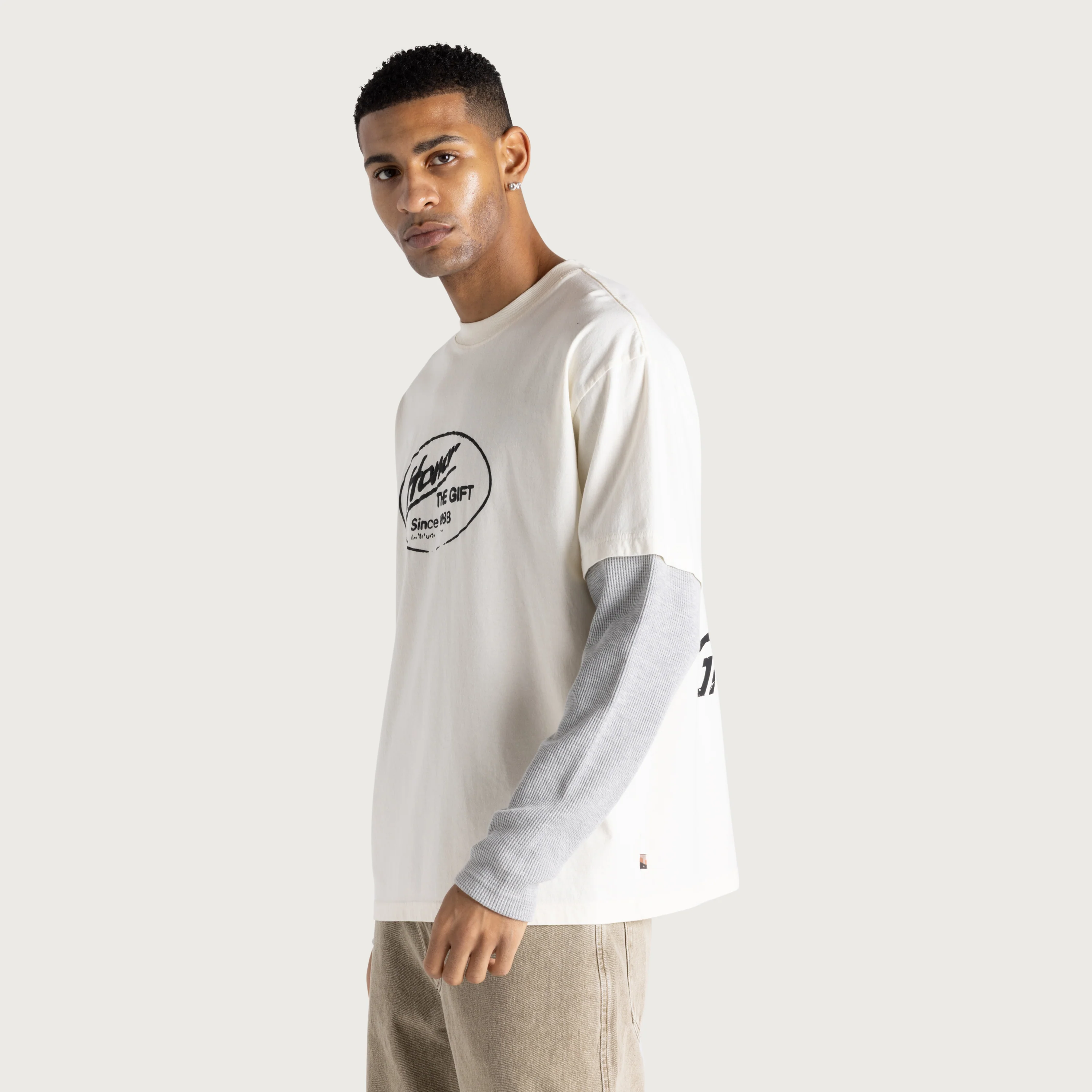Just Be L/S Tee - White - Image 5