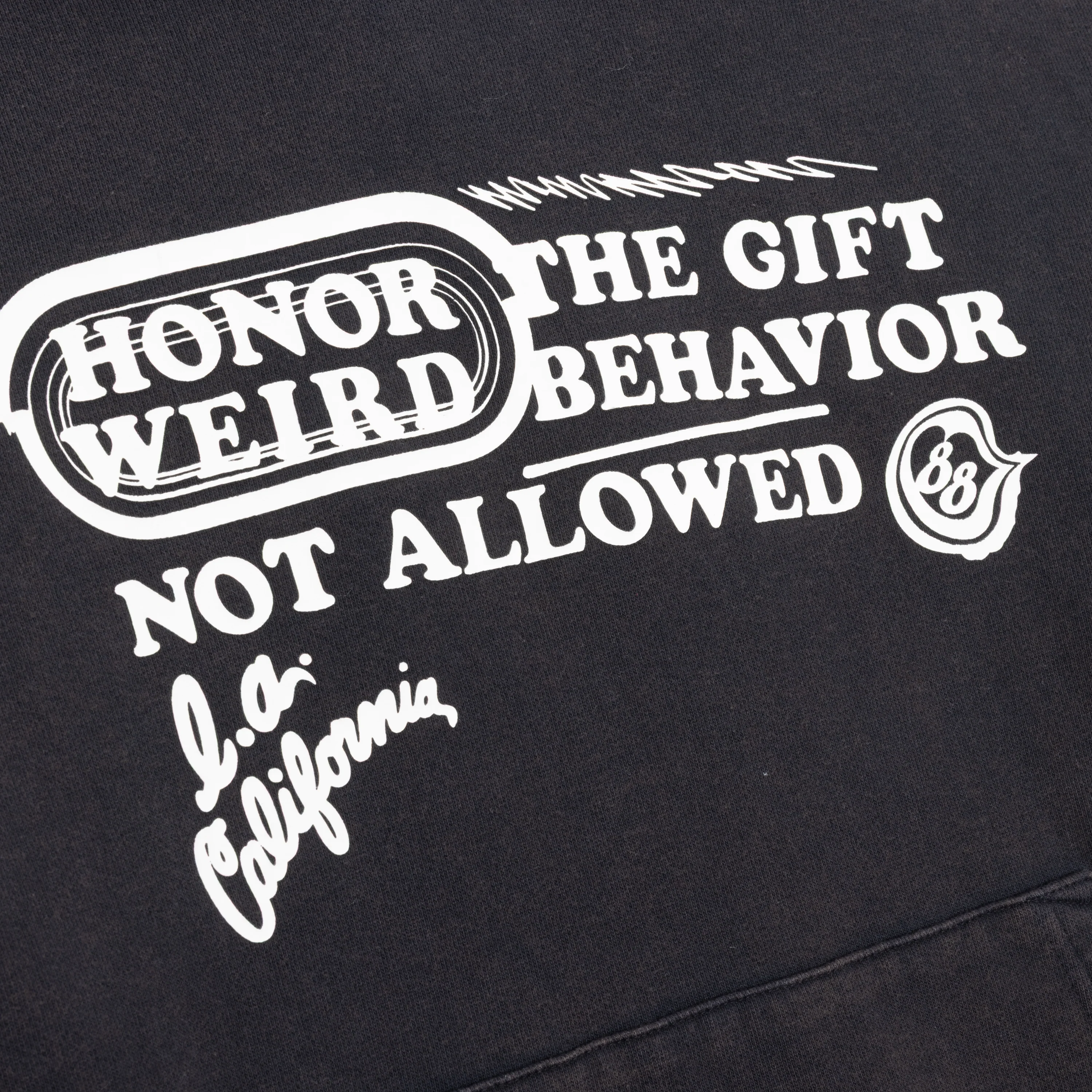 Not Allowed Hoodie - Black - Image 3