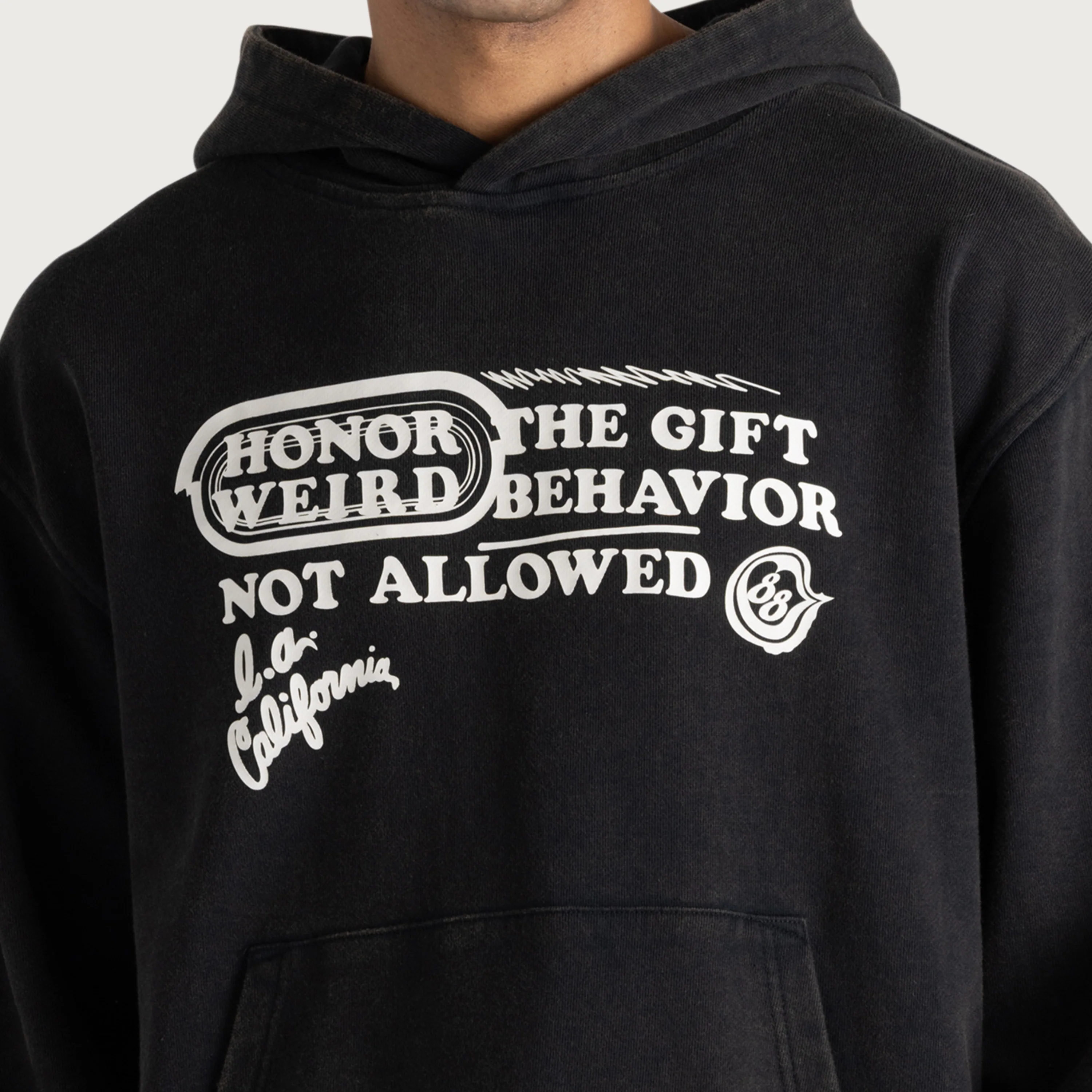 Not Allowed Hoodie - Black - Image 4