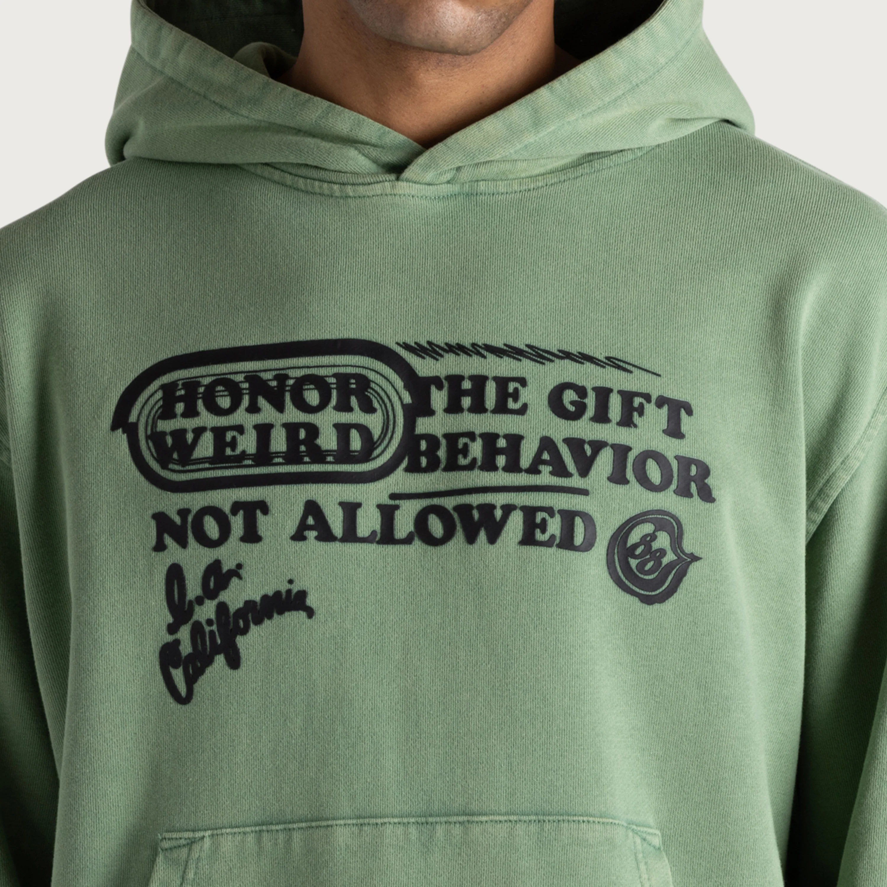 Not Allowed Hoodie - Mint - Image 4
