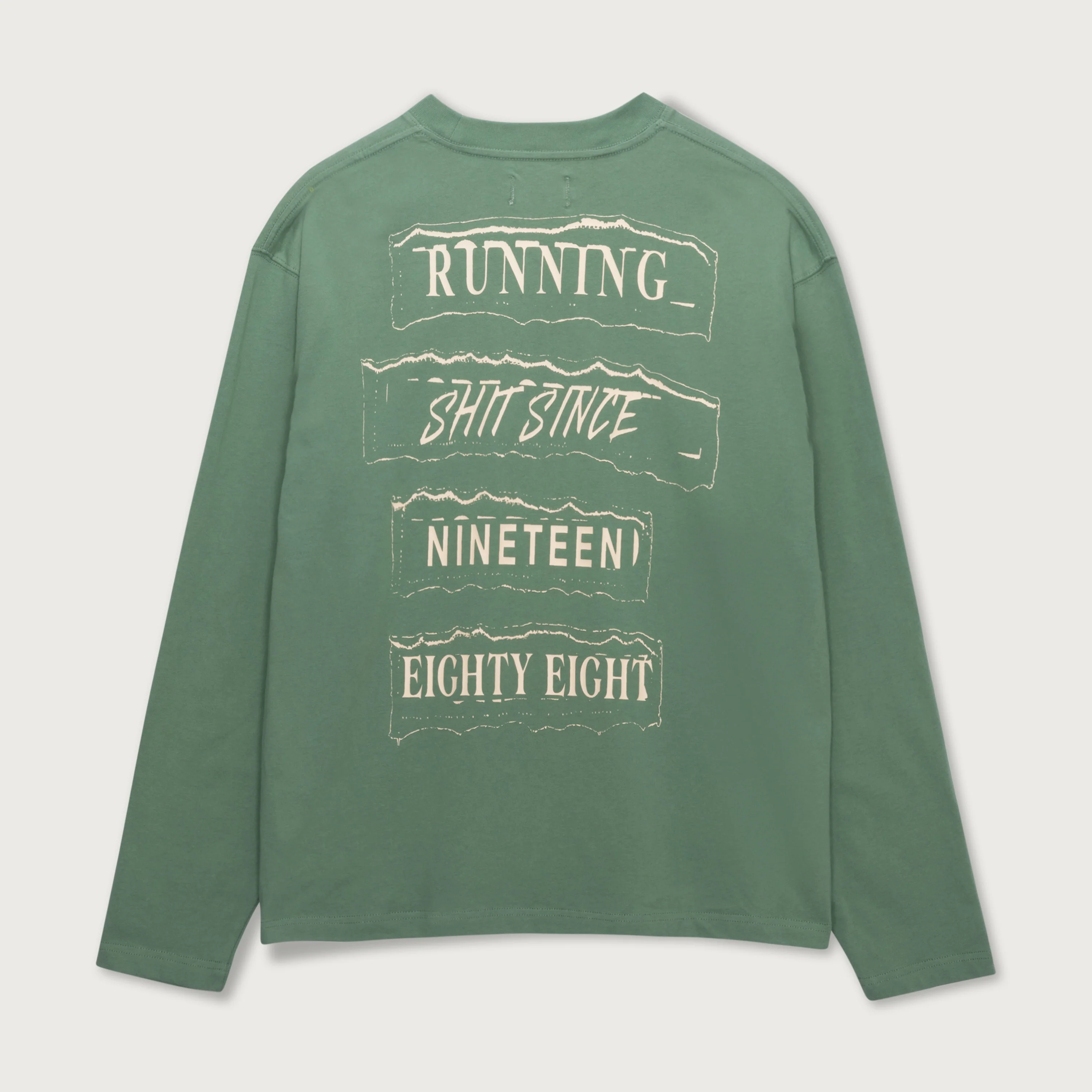 Running Shit L/S Tee - Mint - Image 4