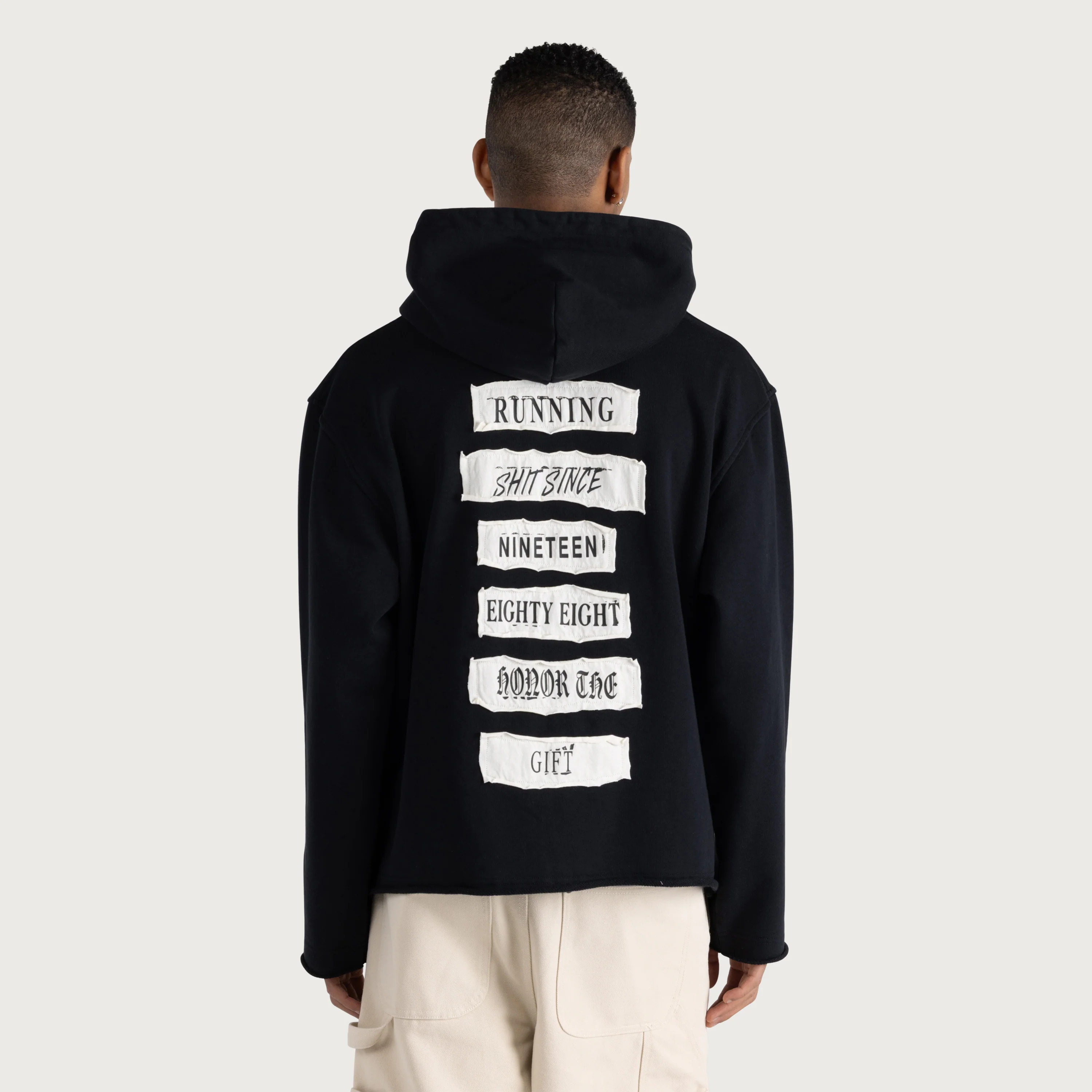 Running Shit Since 1988 Zip Hoodie - Black - Image 3