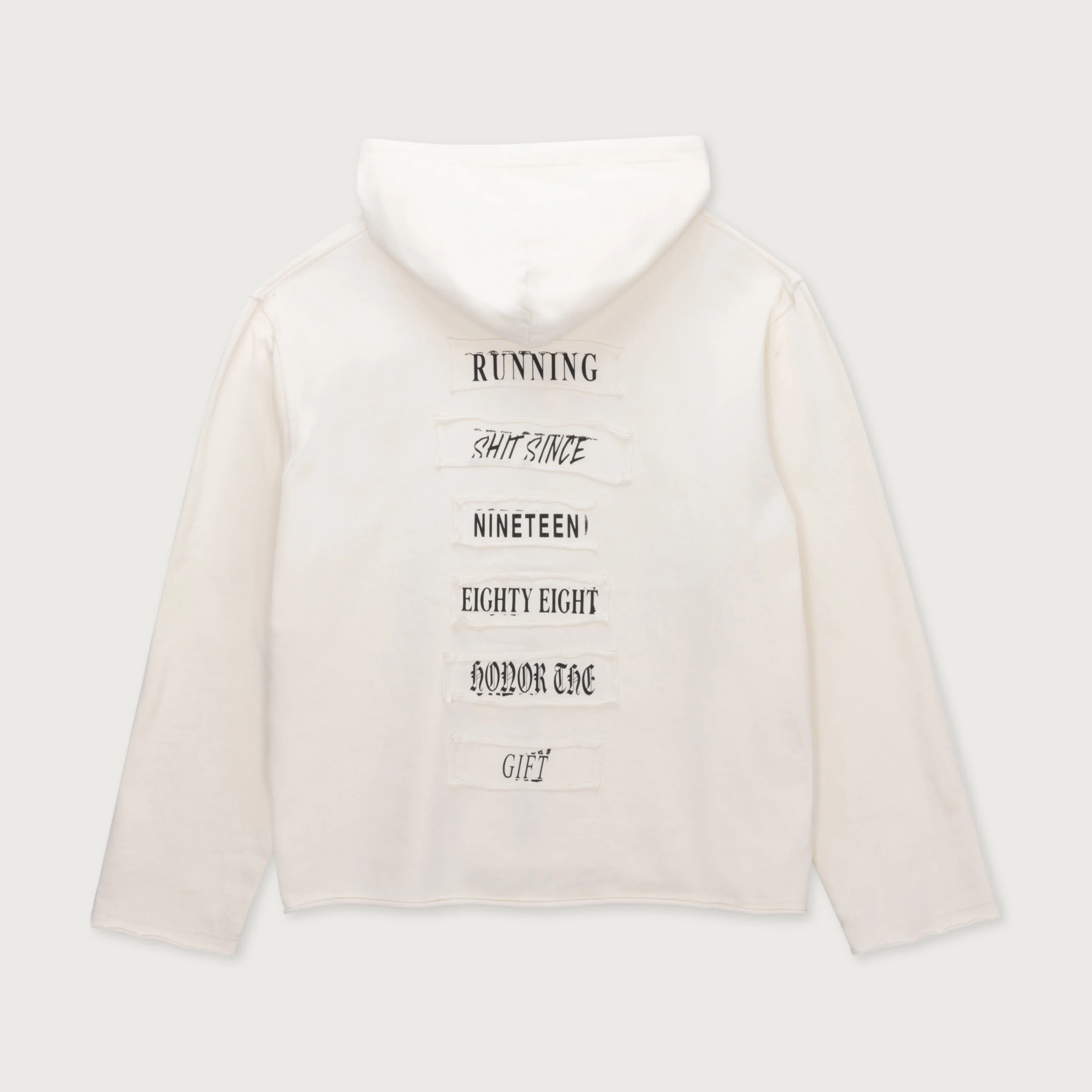 Running Shit Since 1988 Zip Hoodie - White - Image 5