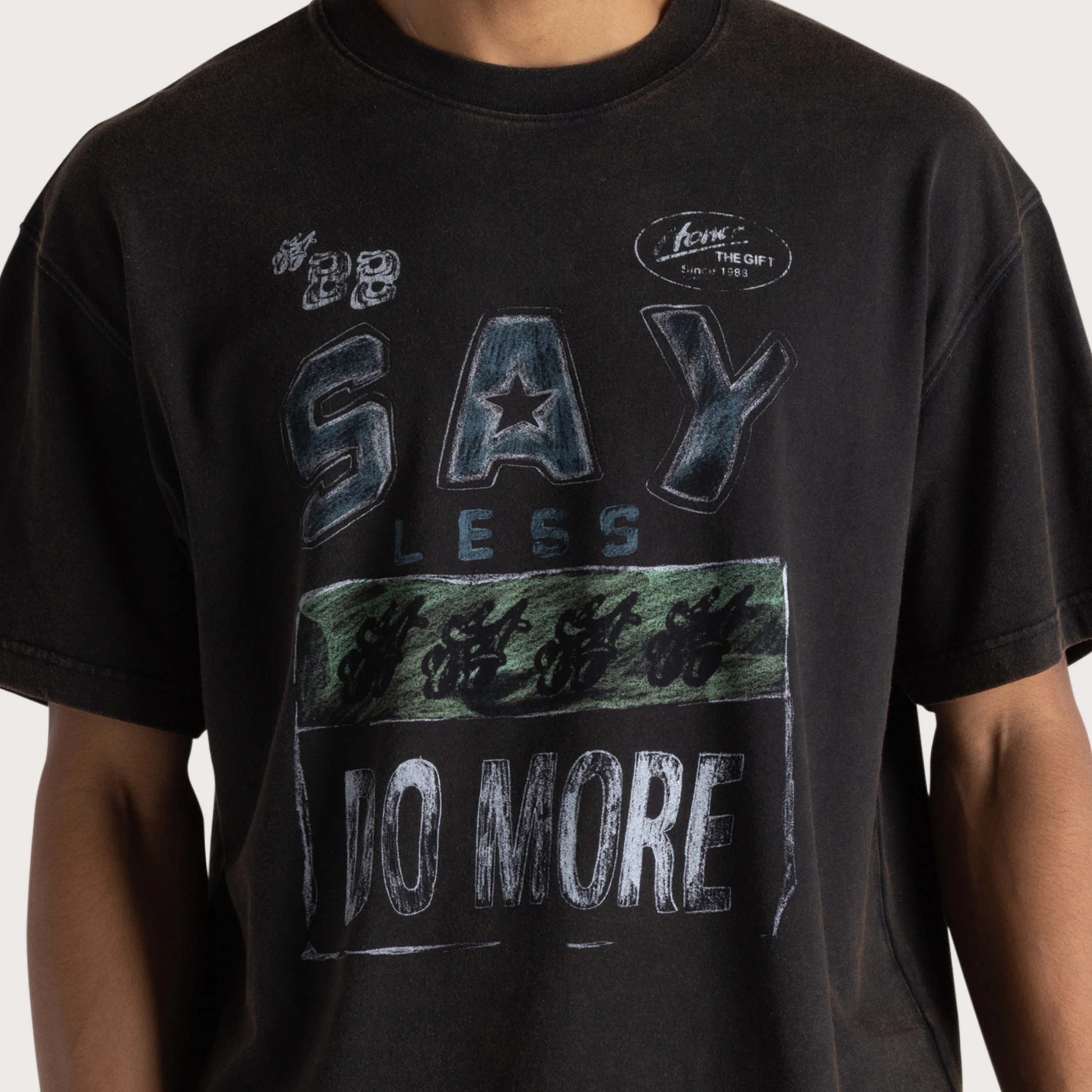 Say Less Do More Tee - Black - Image 3