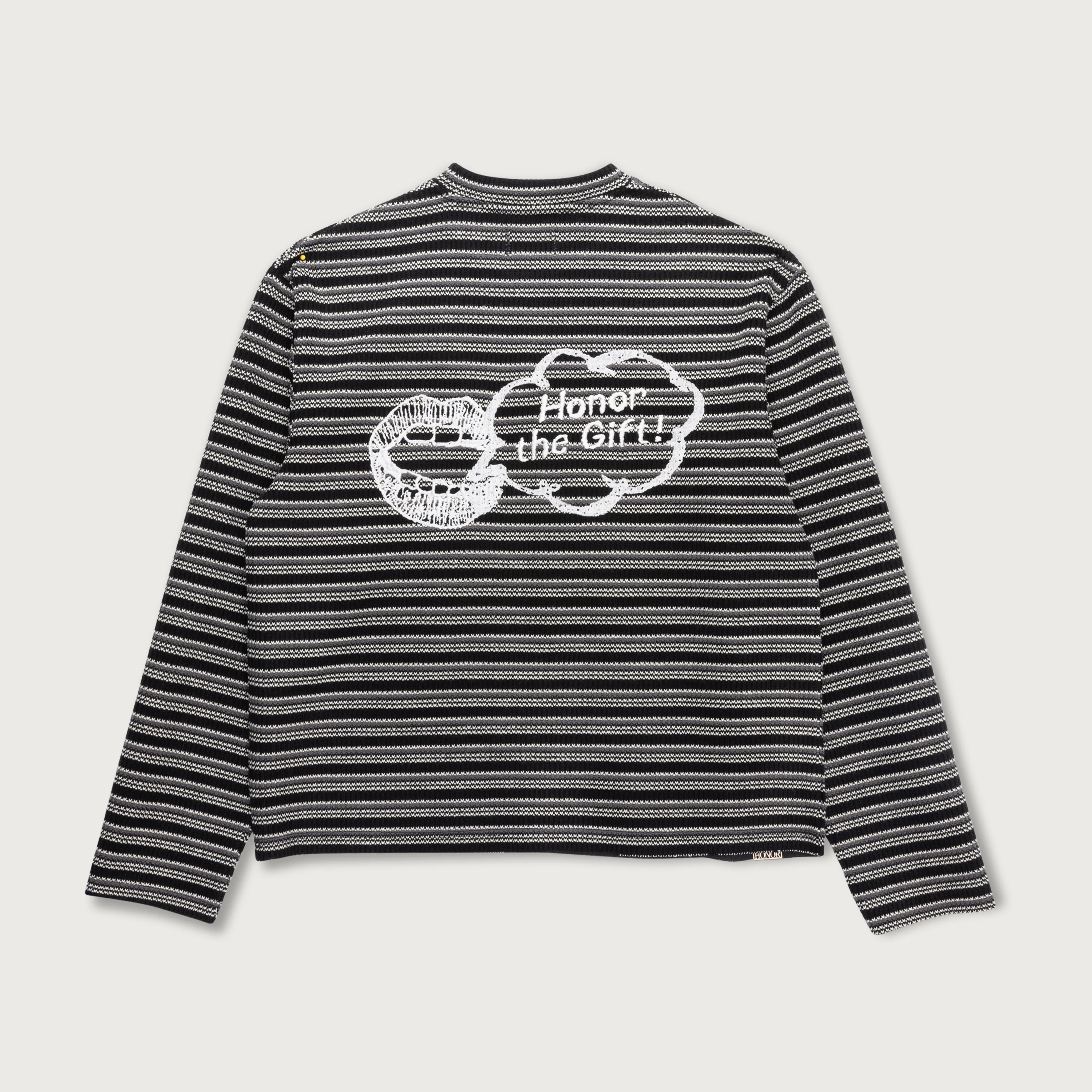 Speak Striped Crew - Black - Image 4