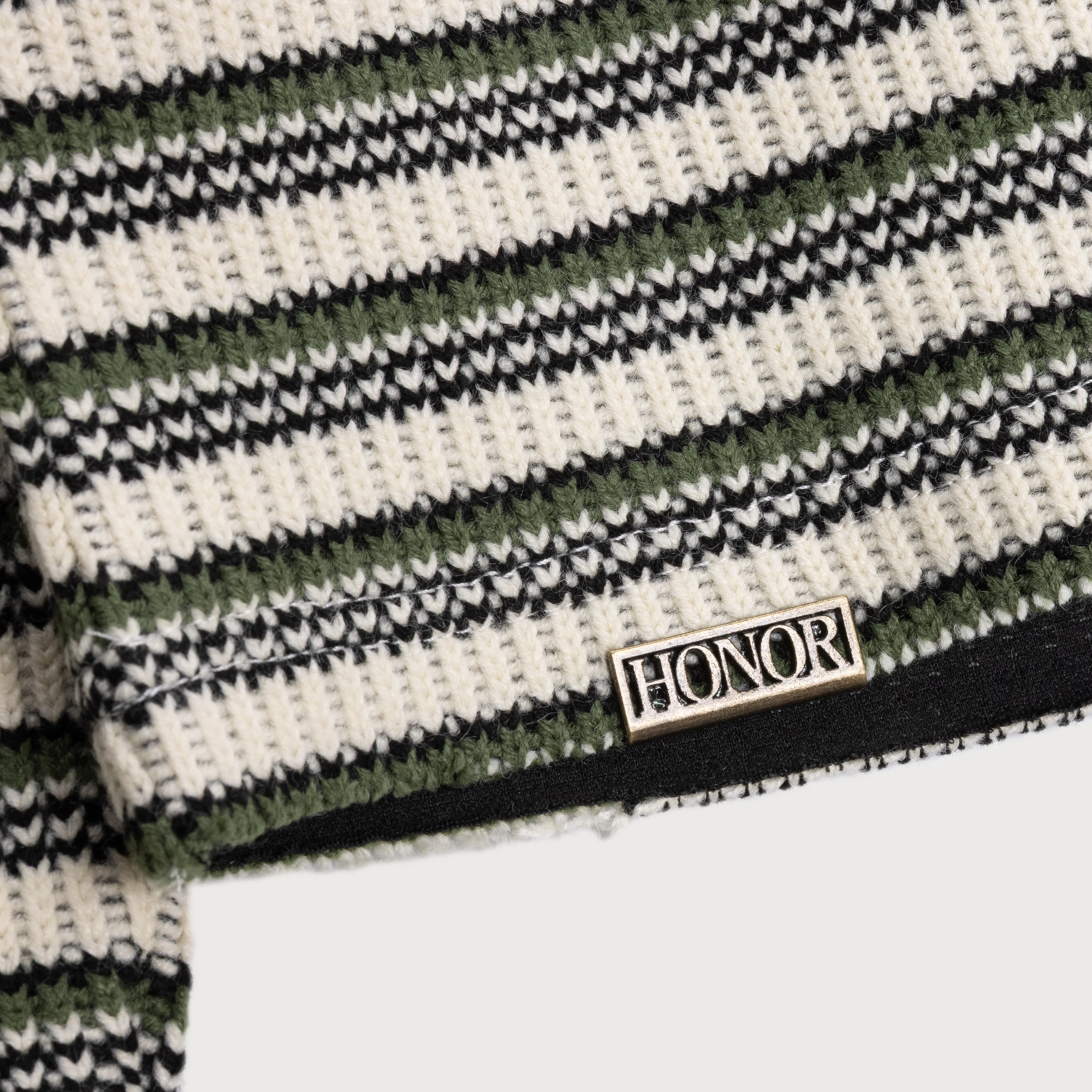 Speak Striped Crew - Olive - Image 5