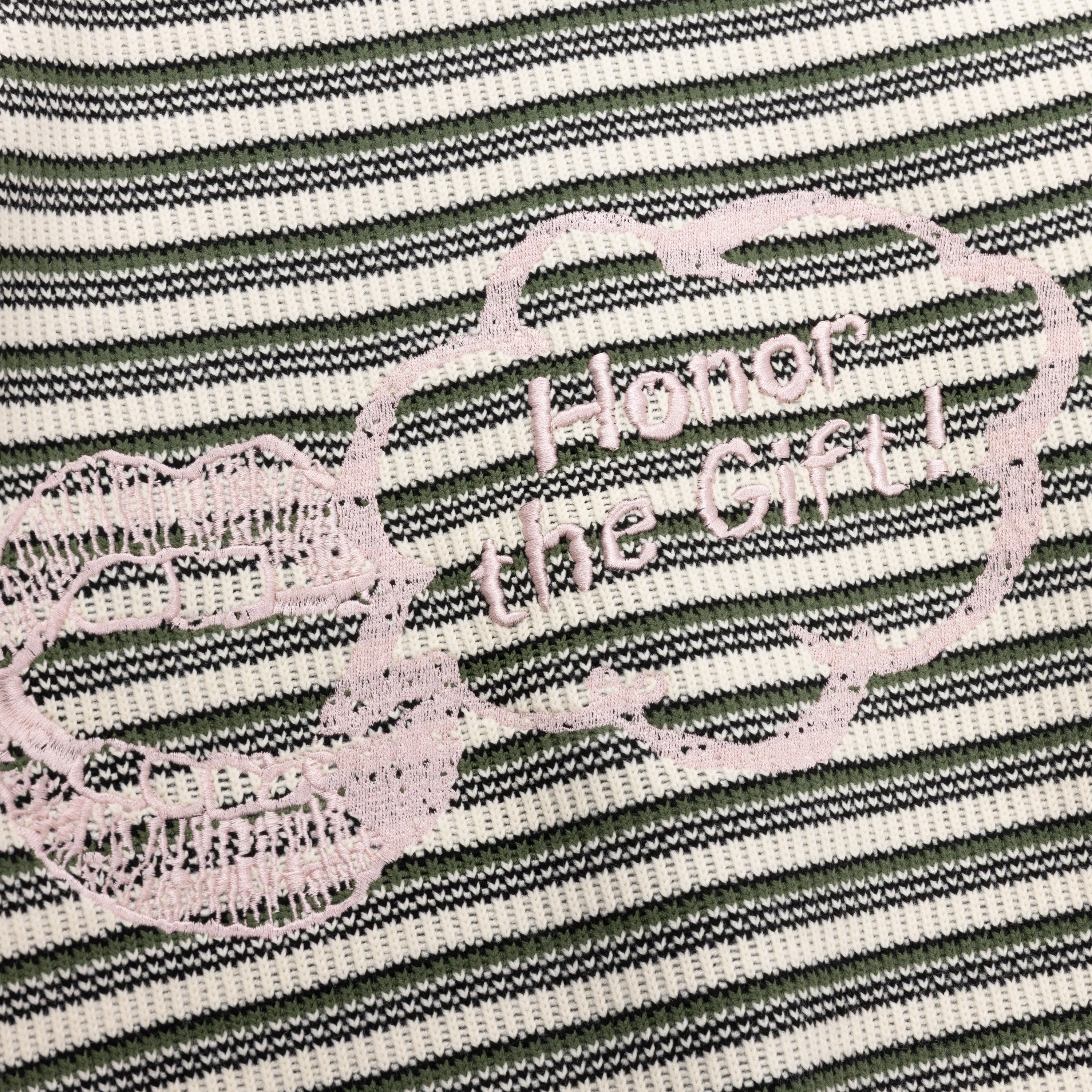 Speak Striped Crew - Olive - Image 6