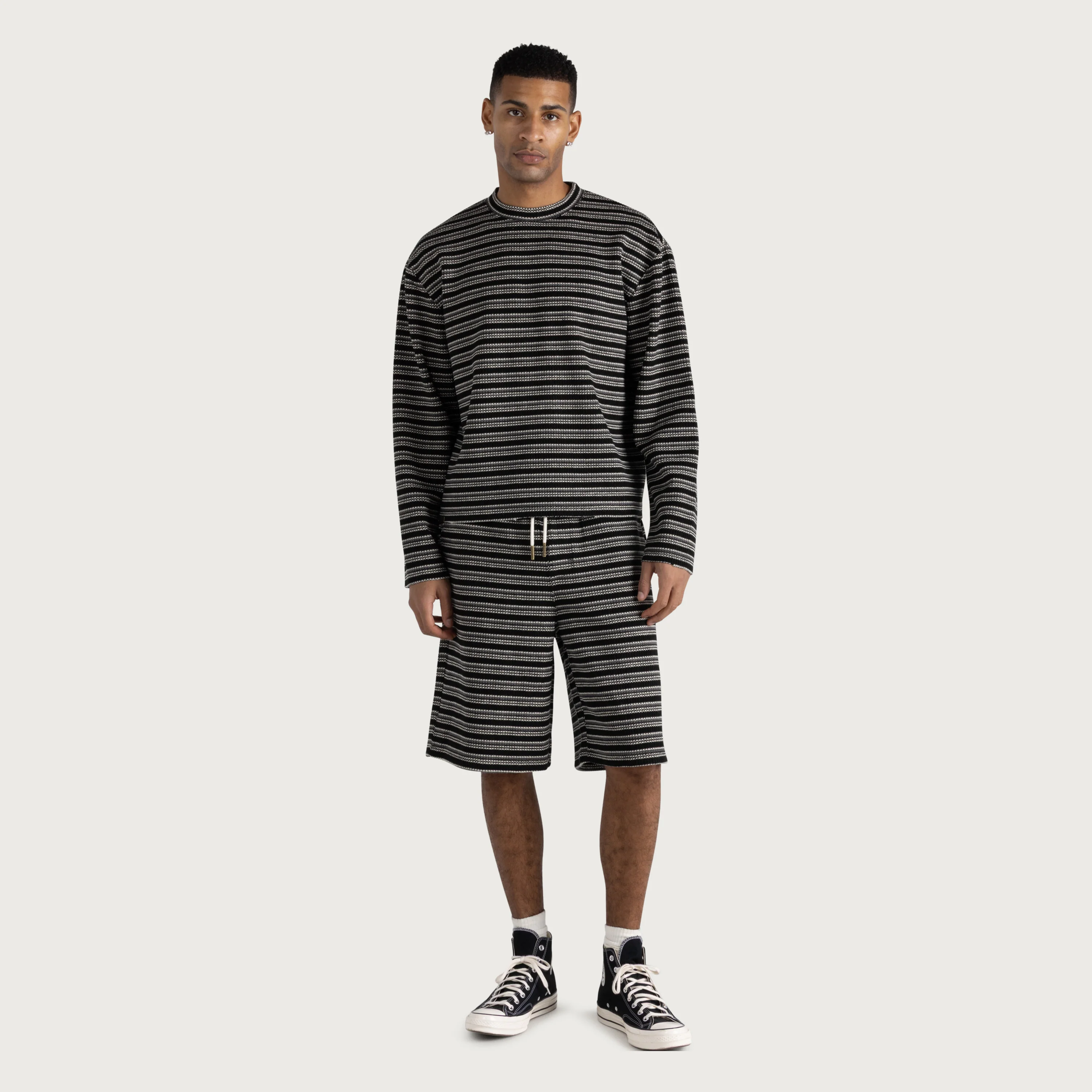 Speak Striped Short - Black - Image 3