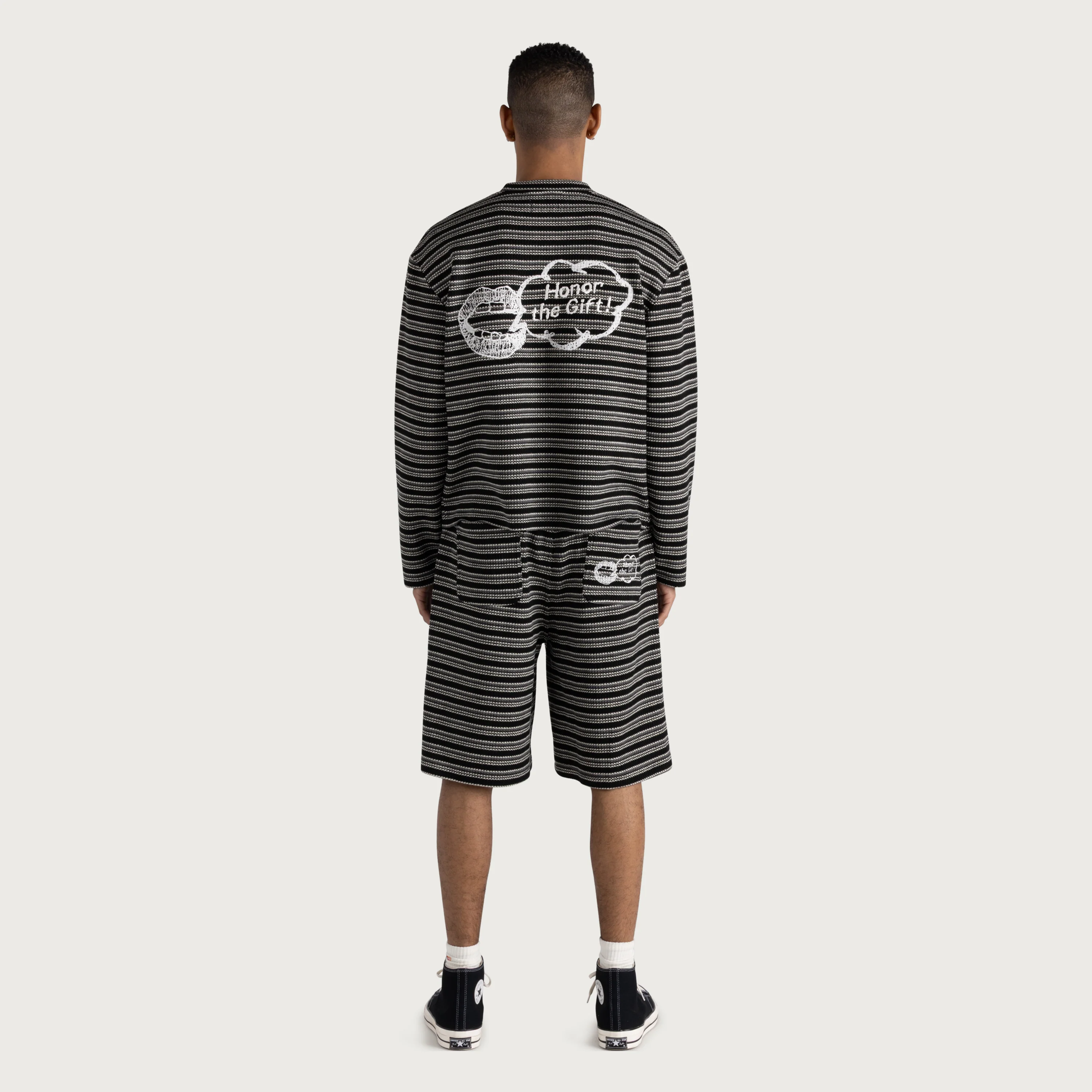 Speak Striped Short - Black - Image 4