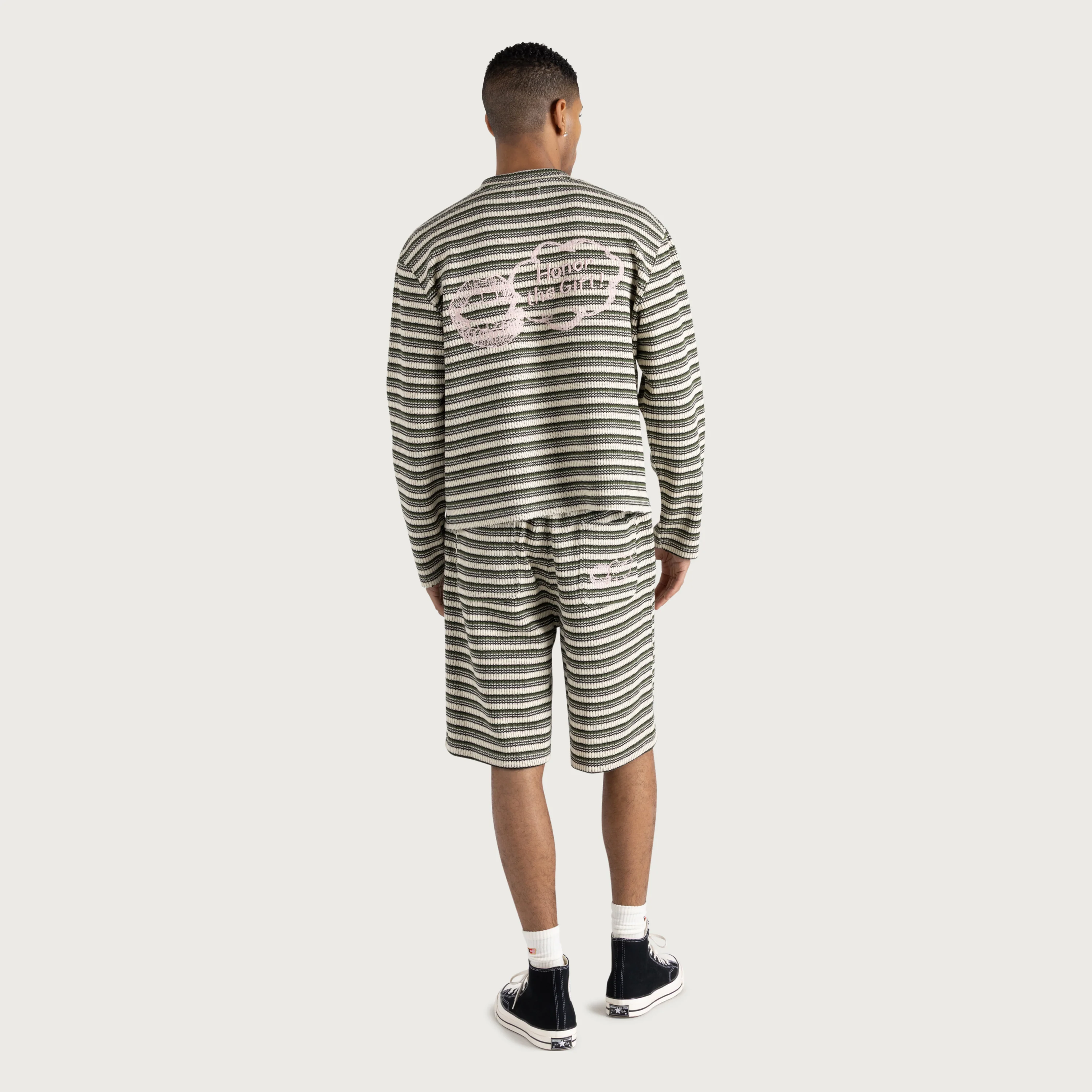 Speak Striped Short - Olive - Image 4