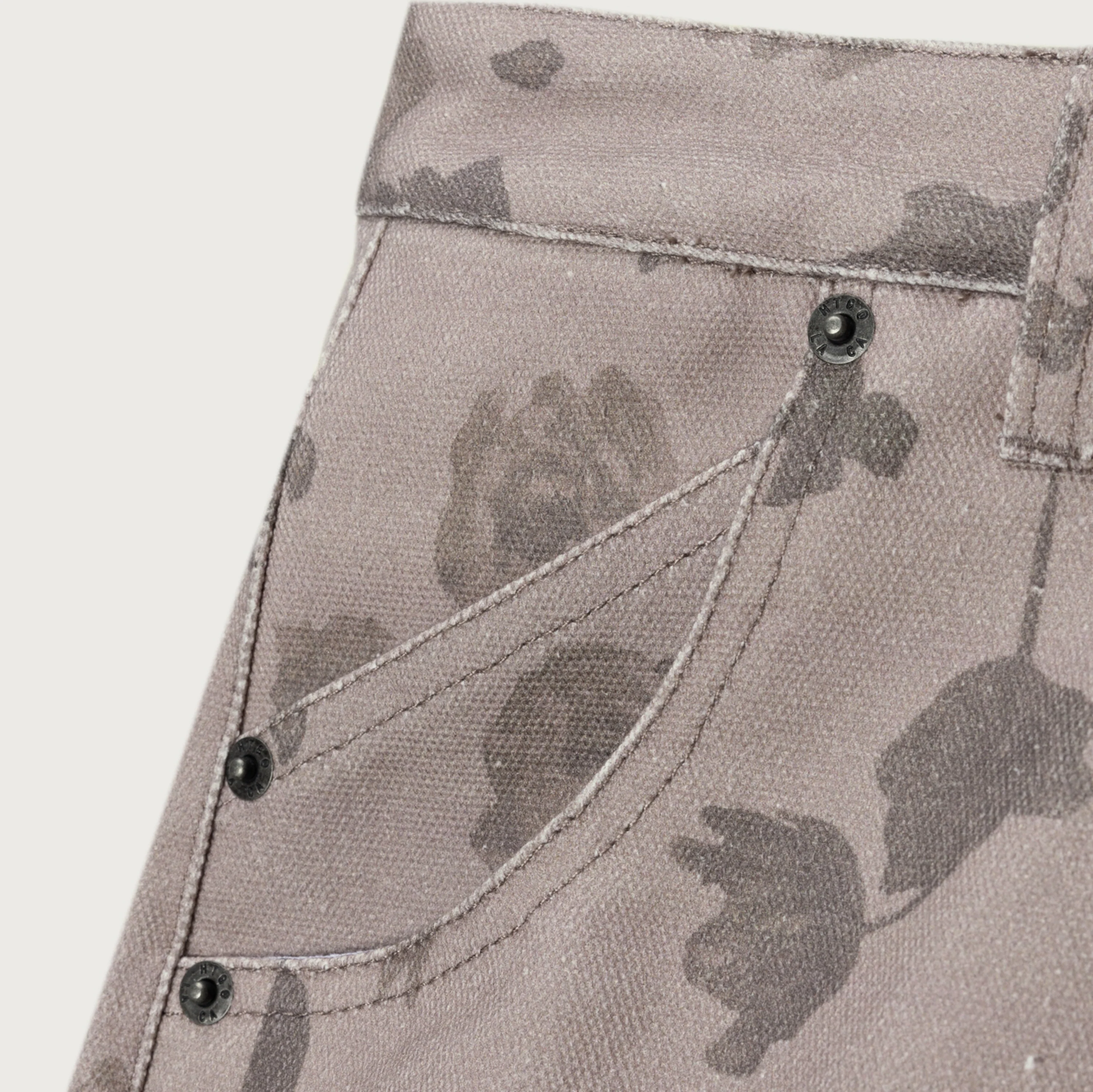 Tonal Floral Pant - Pebble - Image 5