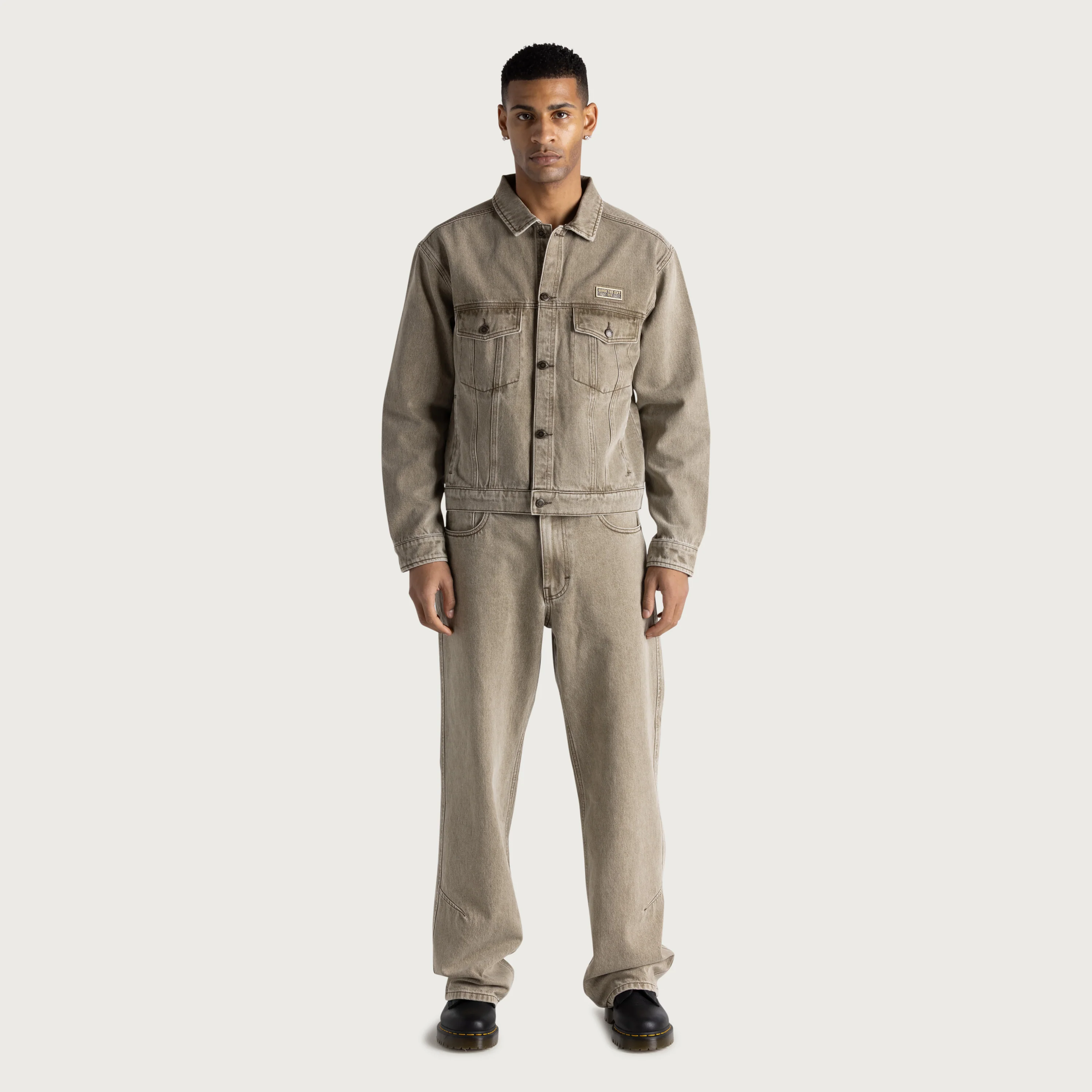 Washed Twill Pant - Taupe - Image 3