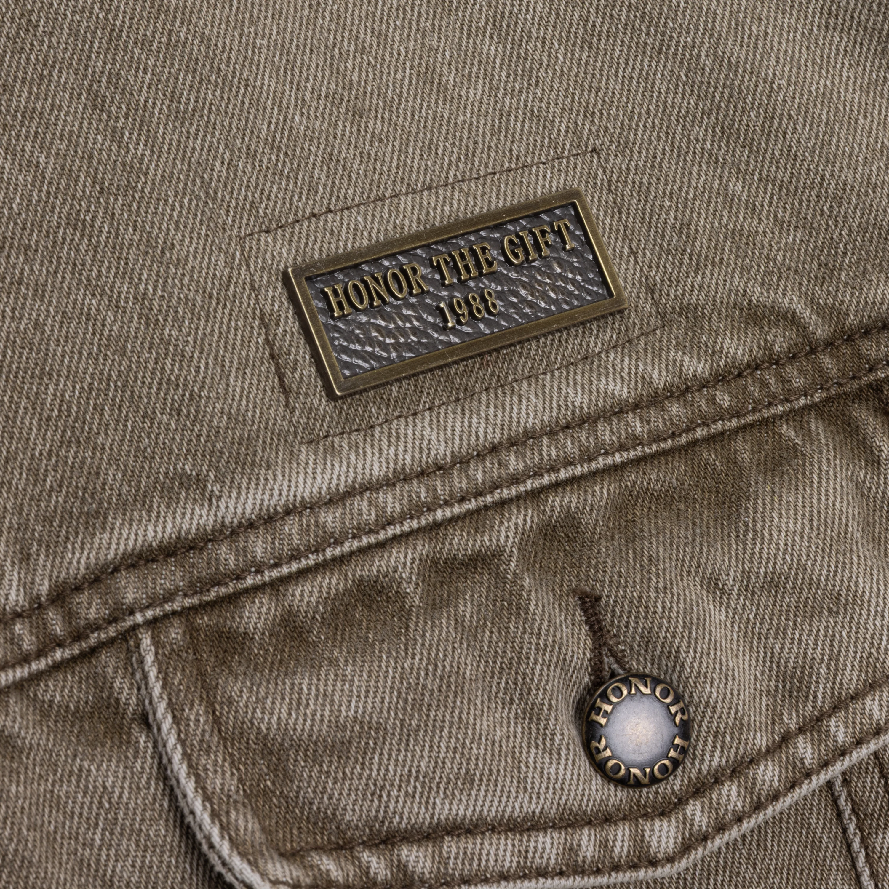 Washed Twill Trucker - Taupe - Image 5