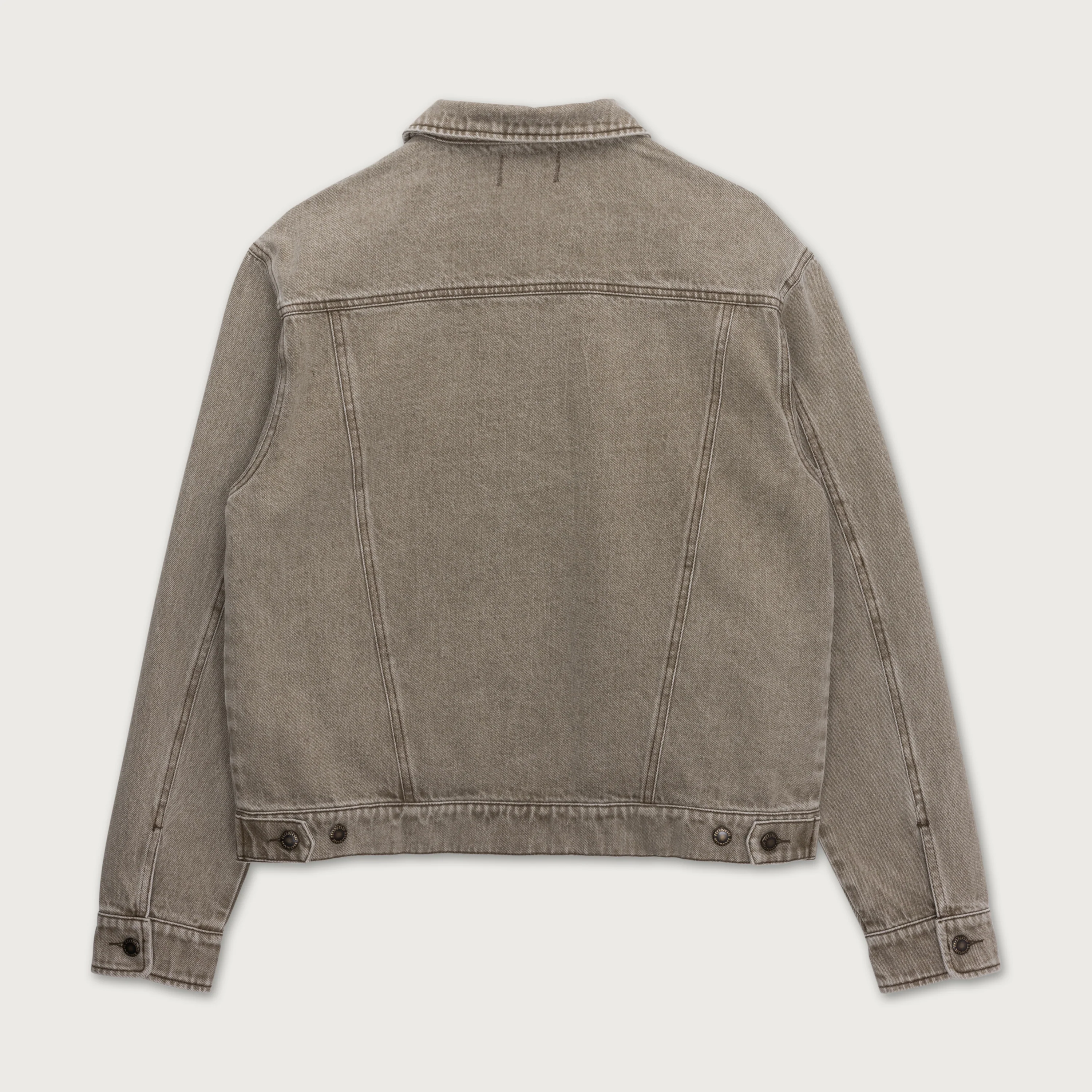 Washed Twill Trucker - Taupe - Image 6