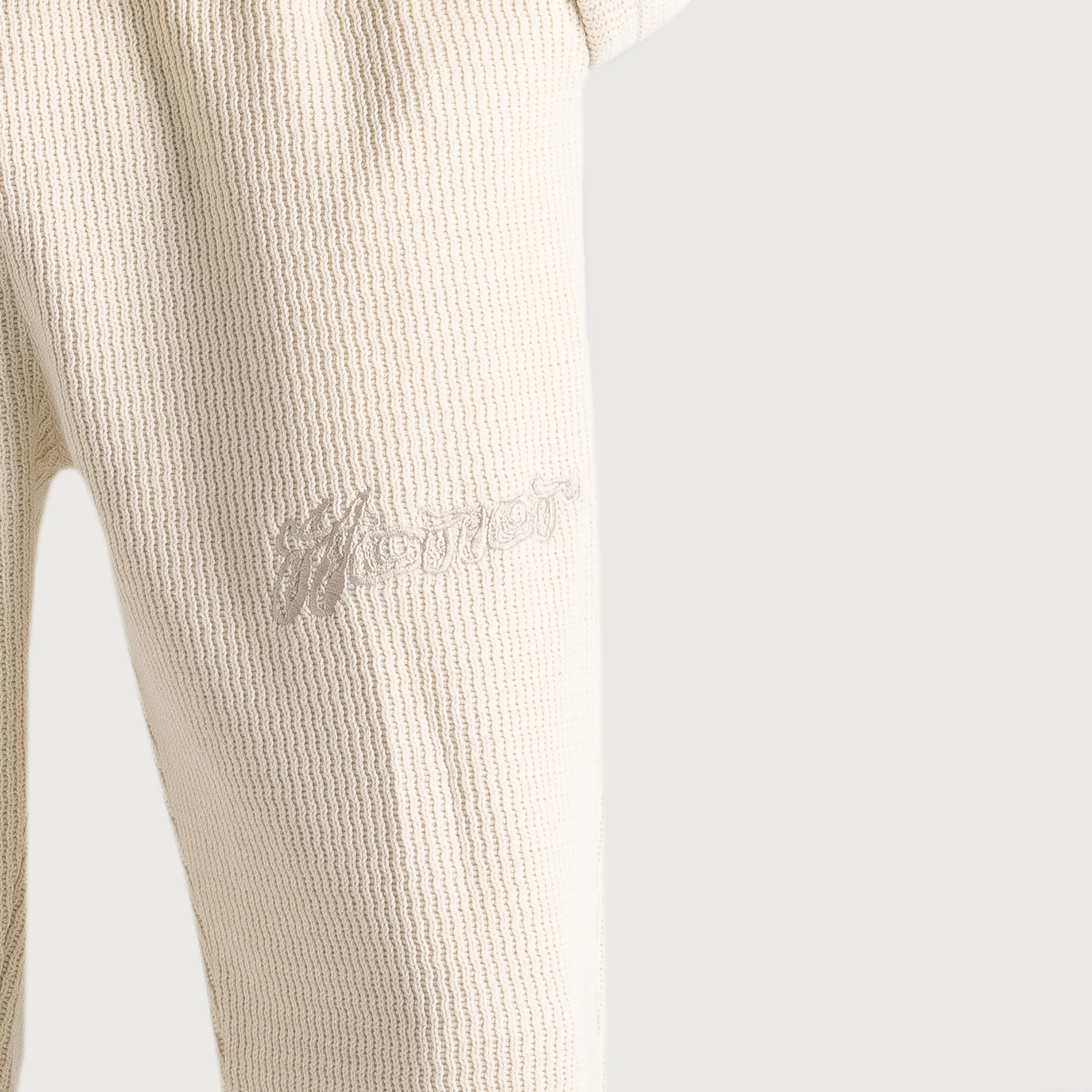 Wavy Knit Pant - Bone - Image 6