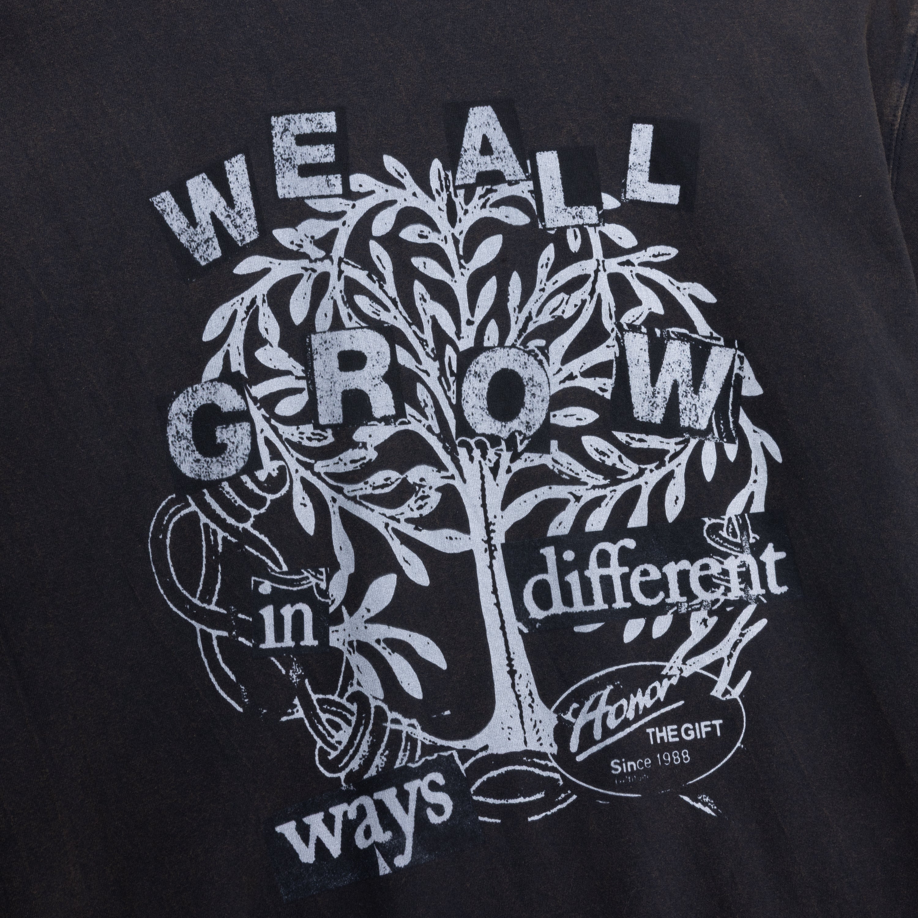 We All Grow Tee - Black - Image 3