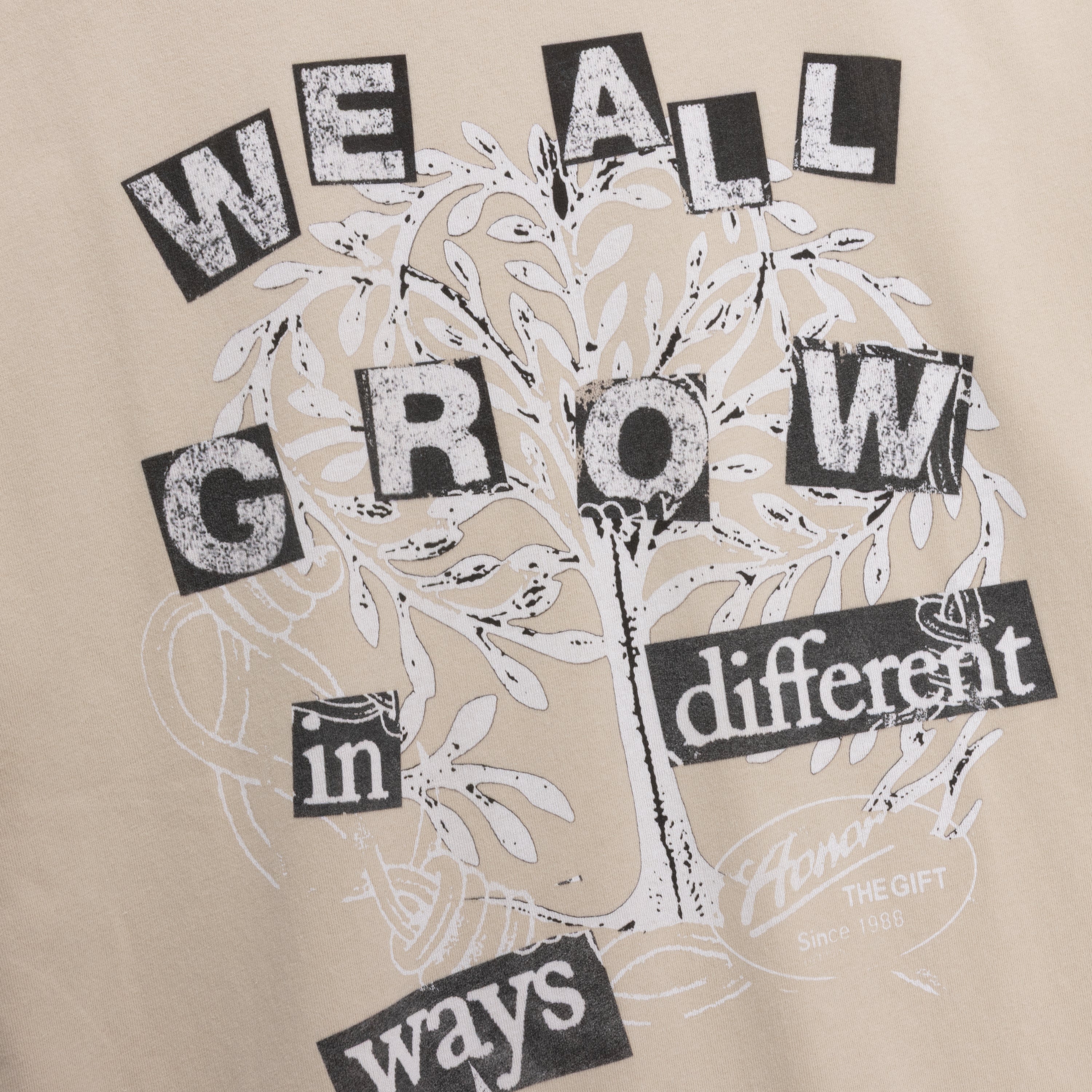 We All Grow Tee - Taupe - Image 3