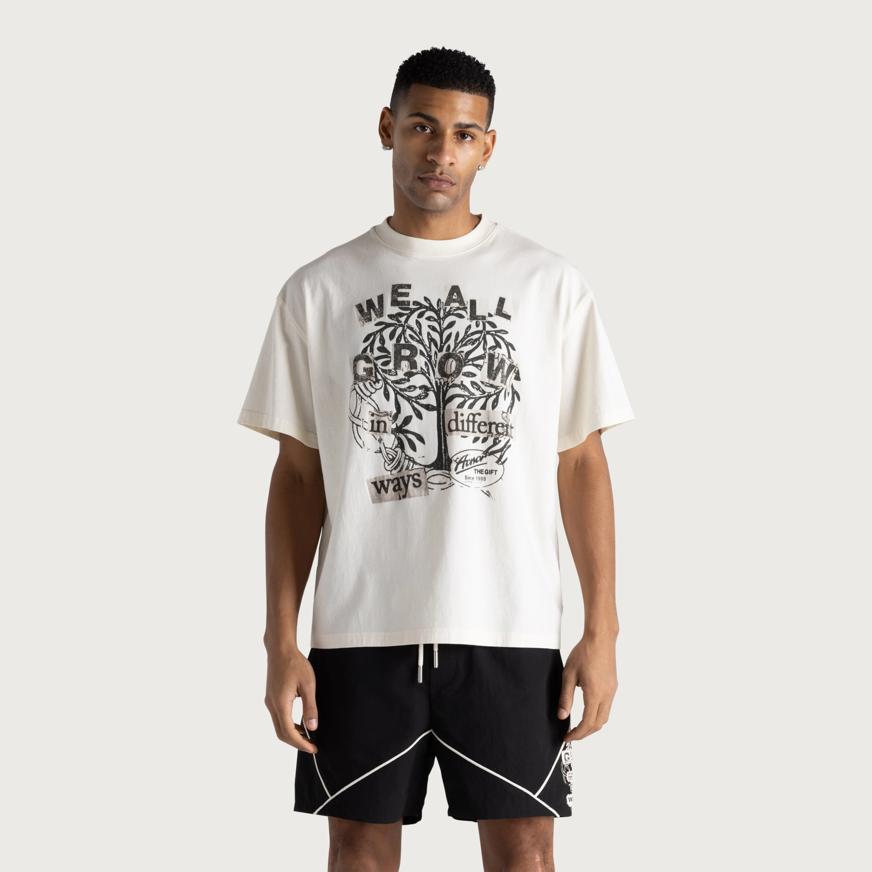 We All Grow Tee - White